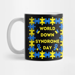 World Down Syndrome Day Yellow & Blue Mug